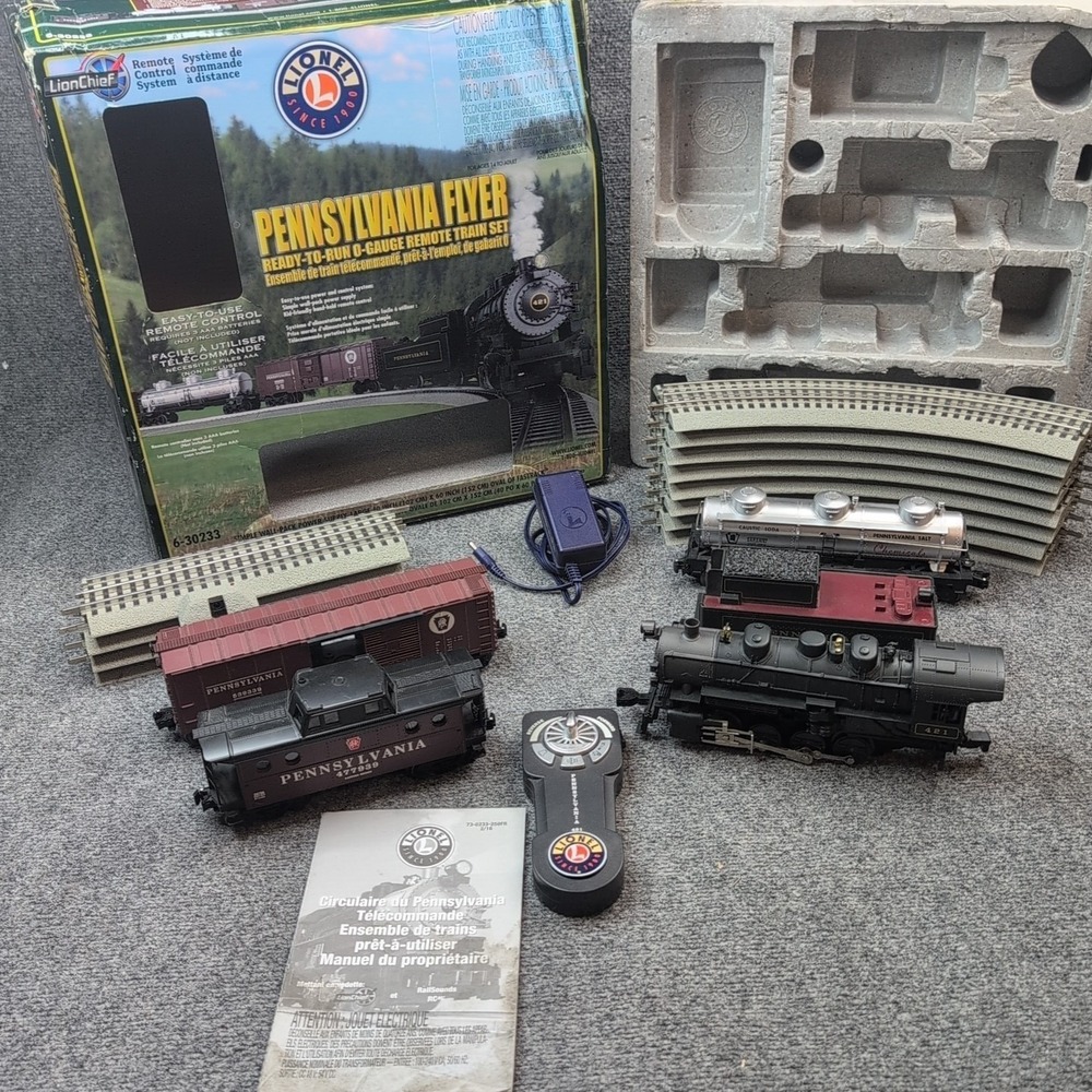 Lionel Pennsylvania Flyer O Gauge Train Set 6-30233 Remote Ready To Run